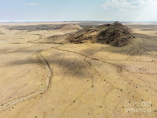 Landscape Photograph - Desert Landscape From The C14 Road To Walvis Bay, Namibia by Sami Sarkis Photography