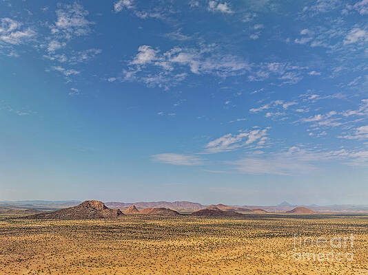 Landscape Photograph - Desert Landscape With Ed Granite Hills Around The Brandberg Moun by Sami Sarkis Photography