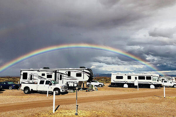 Arizona Photograph - Desert Rainbow Arizona by Tatiana Travelways