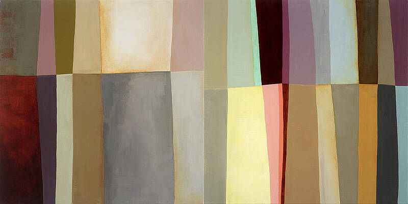 Geometric Color Harmony Wall Art