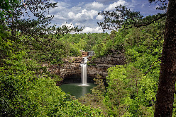 Landmark Wall Art featuring the photograph DeSoto Falls Alabama Photograph by Chris Spencer