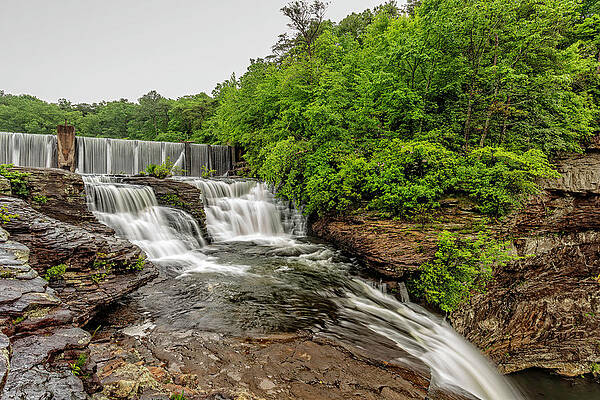 Landmark Wall Art featuring the photograph DeSoto Water Fall Photograph by Chris Spencer