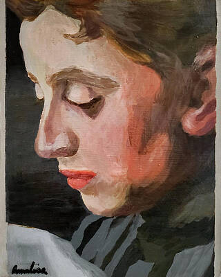 Detail Study Emma Zorn Reading by Annalisa Rivera-Franz