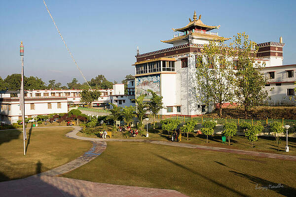 Wall Art featuring the photograph Devaloka Stupa-1, Dehradun by Sanjay Marathe