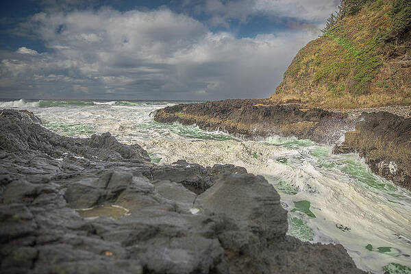 Ocean Wall Art featuring the photograph Devil's Churn by Michael DeGrenier