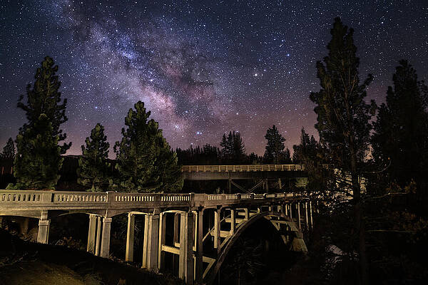Wall Art featuring the photograph Devils Corral Nightscape by Mike Lee