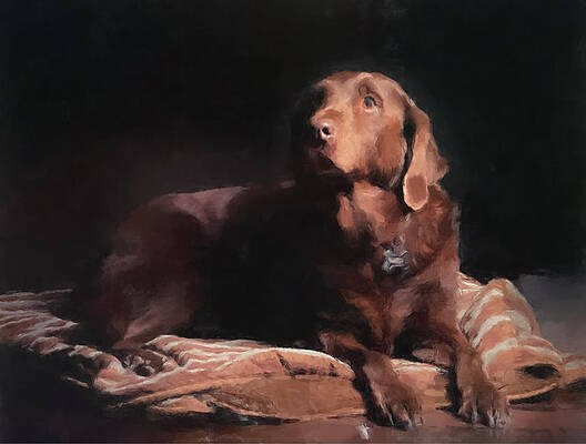 Pet Wall Art featuring the painting Devotion by Gary Arnold