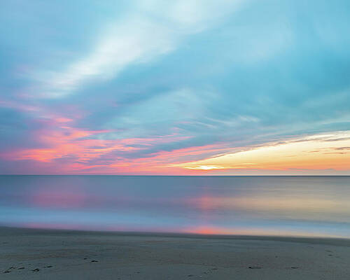 Sunrise Wall Art featuring the photograph Dewey Beach Dreamy August Sunrise by Jason Fink