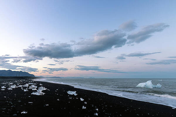 Iceland Wall Art featuring the photograph Diamond Beach Twilight by Todd Wilkinson