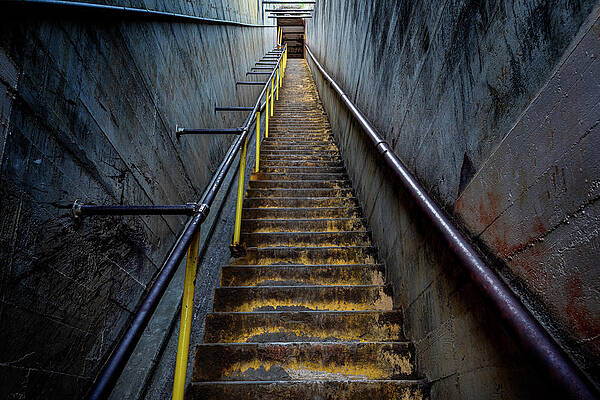 Rustic Wall Art featuring the photograph Diamond Head Staircase by Kelley King