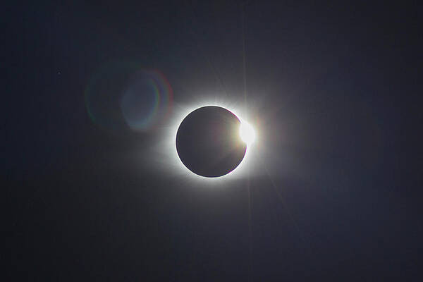 Sky Wall Art featuring the photograph Diamond Ring 2017Crop by David Fountain