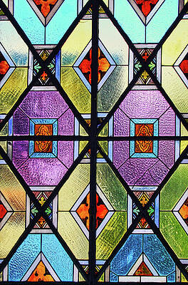 Vibrant Wall Art featuring the photograph Diamond Shapes In The Church by Tatiana Travelways
