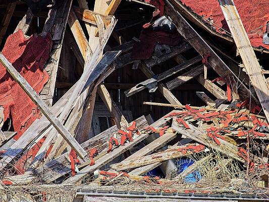 Wall Art featuring the photograph Dilapidated Barn 2, Wisconsin by Steven Ralser