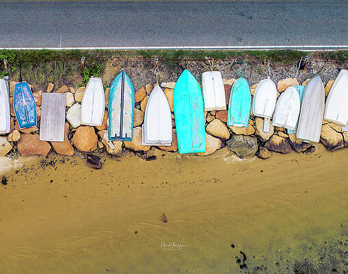 Seascape Photograph - Dinghy For The Cape by Veterans Aerial Media LLC