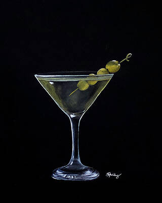Painting - Dirty Martini by Shirley Dutchkowski