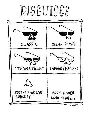 Nose Drawing - Disguises by Sara Lautman