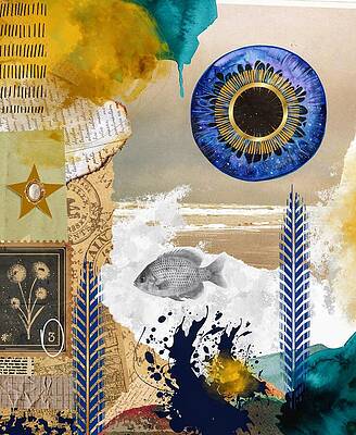 Wall Art featuring the mixed media Distortion by Canessa Thomas