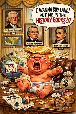 Parody of Historical Land Purchases Wall Art