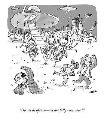 Alien Arrival with a Twist Drawing