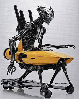 Wall Art featuring the digital art Docking Protocol R1580 by Rafael Salazar