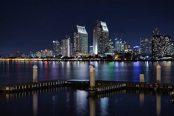 Sunset Photograph - Docks Of San Diego by American Landscapes