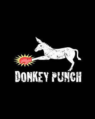 Cool Wall Art featuring the digital art Donkey Punch by Flippin Sweet Gear