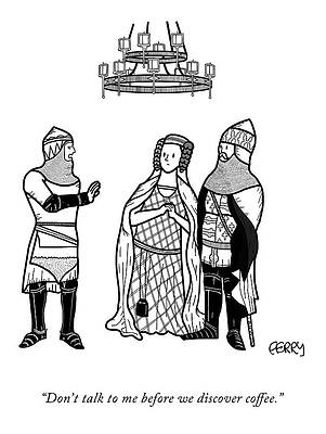 Ferry Wall Art featuring the drawing Don't Talk To Me by Tadhg Ferry