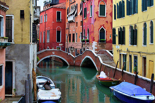 Wall Art featuring the photograph Double Bridge Reflection In Venice by Matthew DeGrushe