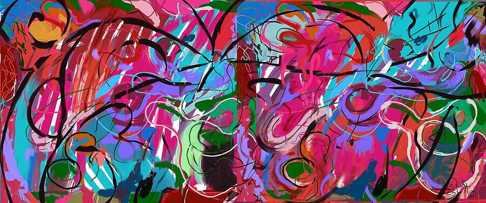 Bold Wall Art featuring the painting Double Vision by Sonja Kraft