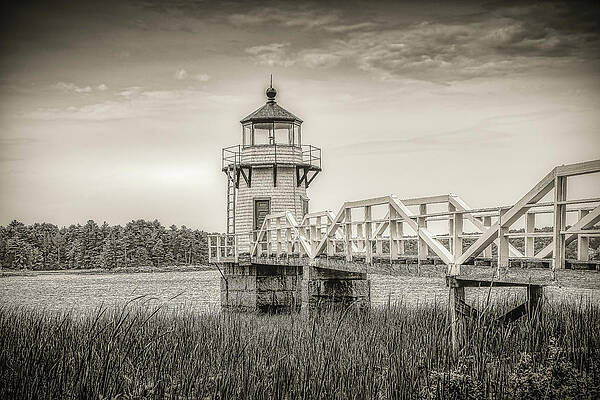 Wall Art featuring the photograph Doubling Point Lighthouse by Penny Polakoff