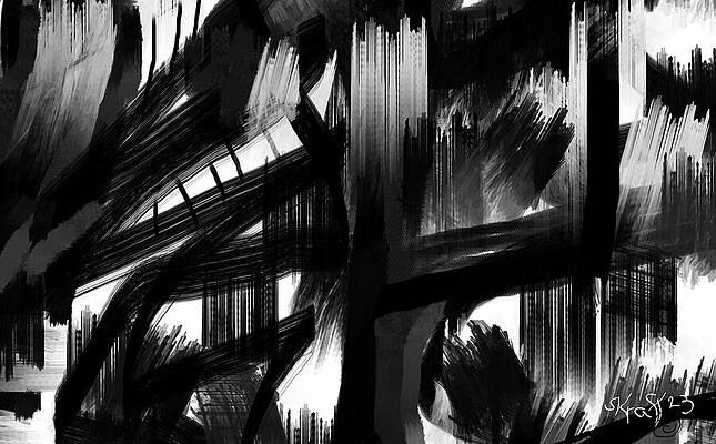 Bold Wall Art featuring the painting Down In The Timber by Sonja Kraft
