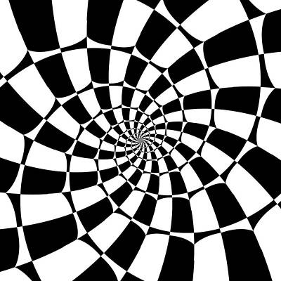 Geometric Wall Art featuring the digital art Down The Rabbit Hole by Vic Eberly