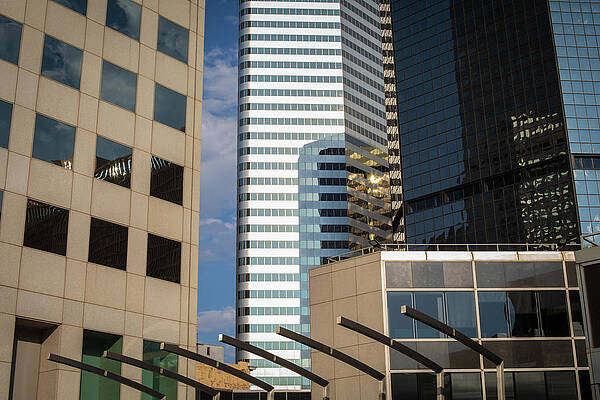 Reflection Photograph - Downtown Denver No. 373 by Jonathan Babon