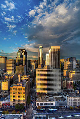 Nature Wall Art featuring the photograph Downtown Seattle Sunset by Tommy Farnsworth