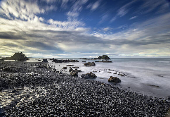 Dramatic Coastal Seascape at Dusk Wall Art