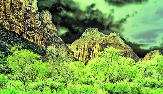Dramatic Mountain Landscape Photograph