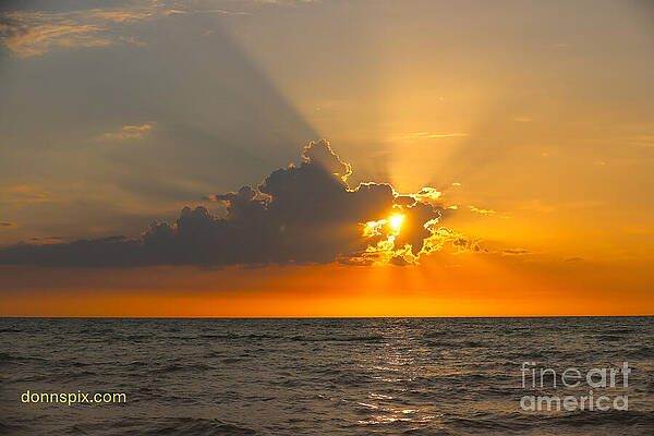 Dramatic Ocean Sunset Wall Art