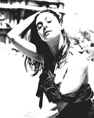 Black And White Digital Art - Dramatic Shadows by Gradify Creations