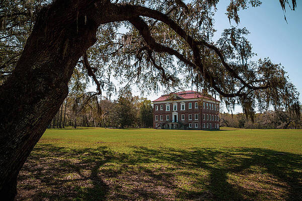 Reflection Photograph - Rear View Of Drayton Hall by Cindy Robinson