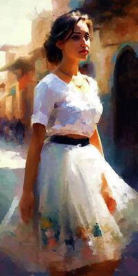 Woman Digital Art - Dream Girl by Gradify Creations