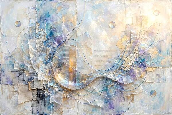 Ethereal Abstract Composition Wall Art