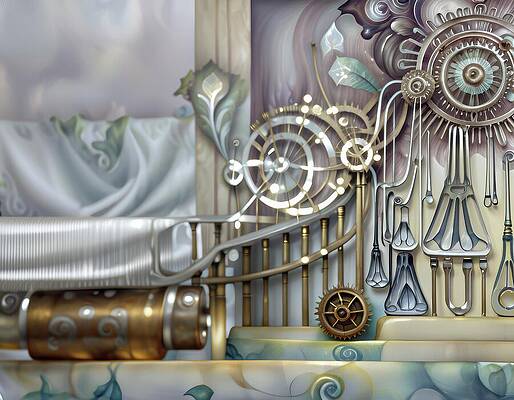 Dreamlike Digital Art - Dream Machinery by Eris And AI