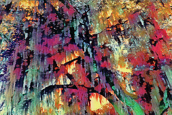 Background Photograph - Dream Moss With A Twist by Gina Fitzhugh