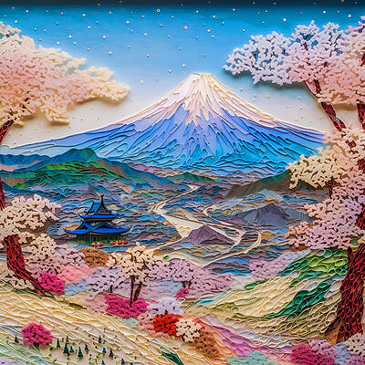 Digital Art - Dream Of Fuji by Paul Charles