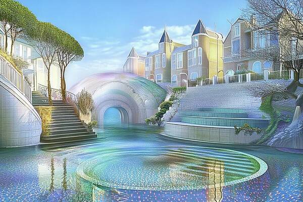 Dreamlike Digital Art - Dream Of The Park by Eris And AI