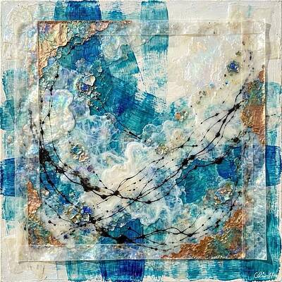 Blue Abstract Patterns Wall Art
