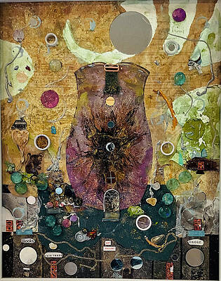Wall Art featuring the mixed media Dreamscape by Susan Orosz
