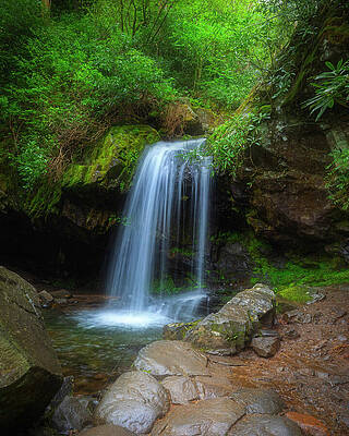 Wall Art featuring the photograph Dreamy Grotto Falls by Dan Sproul