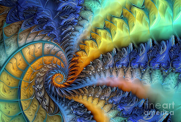 Yellow Digital Art - Driftwood Abstract by William Gunn