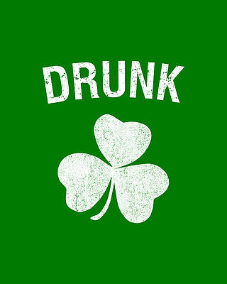 Drunk St Patricks Day Group Print